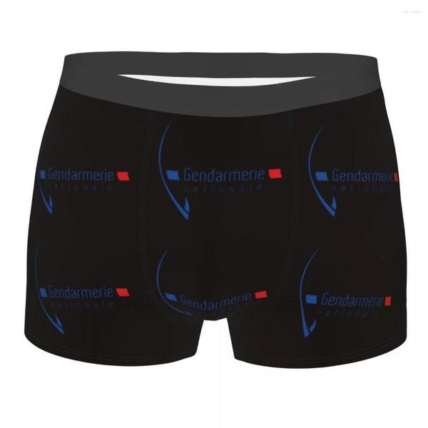 Cuecas Francesas Gendarmerie Nacional Homens Boxer Briefs Nationale Altamente Respirável Idéia de Presente de Alta Qualidade