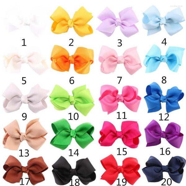 Saç Aksesuarları Grosgrain Şerit Yay Kız Bows Butik Kızlar Elbise Ayakkabı Aksesuar 100 PCS