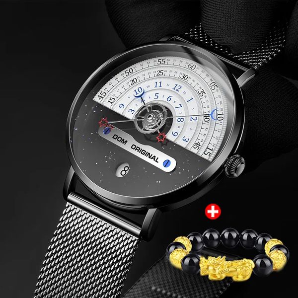 Altri orologi DOM Creative orologio da uomo casual moda sportivo impermeabile cronografo di lusso al quarzo da uomo 230928