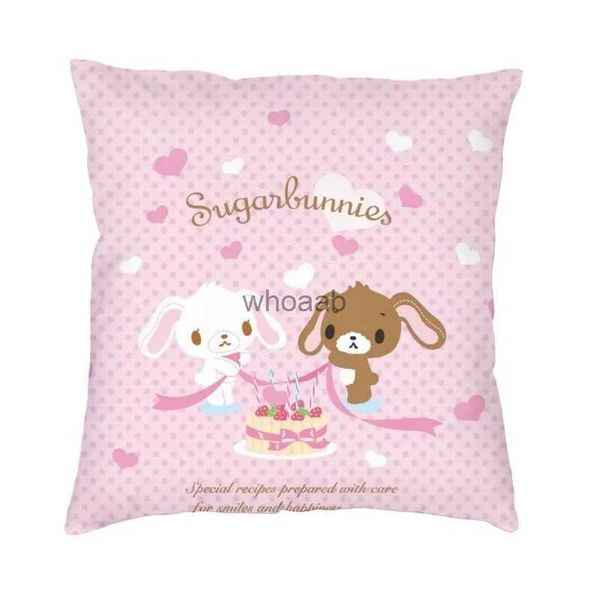 Plüschkissen Kissen Sugarbunnies Kissenbezug Doppelseitiger Druck Anime Manga Wurfkissenbezug für Sofa Mode Kissenbezug Heimdekoration YQ231003