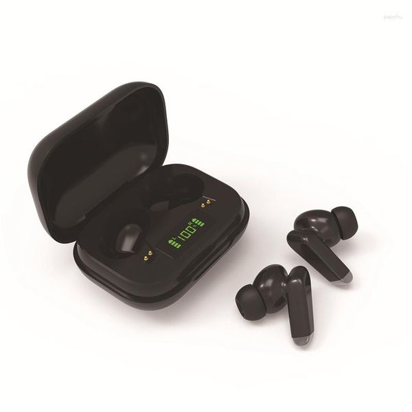 Fone de ouvido bluetooth tws mini toque fones com bateria display led presente aniversário natal leve jogo portátil fone