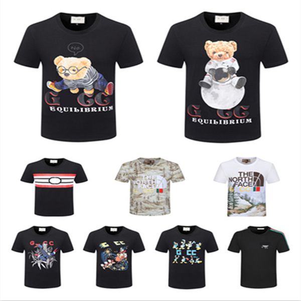 Großer Designer-Sommer, neues Kurzarm-T-Shirt für Herren, einfacher Rundhalsausschnitt, Trend, lässige Mode, Cartoon, schlankes Oberteil, M-3XL