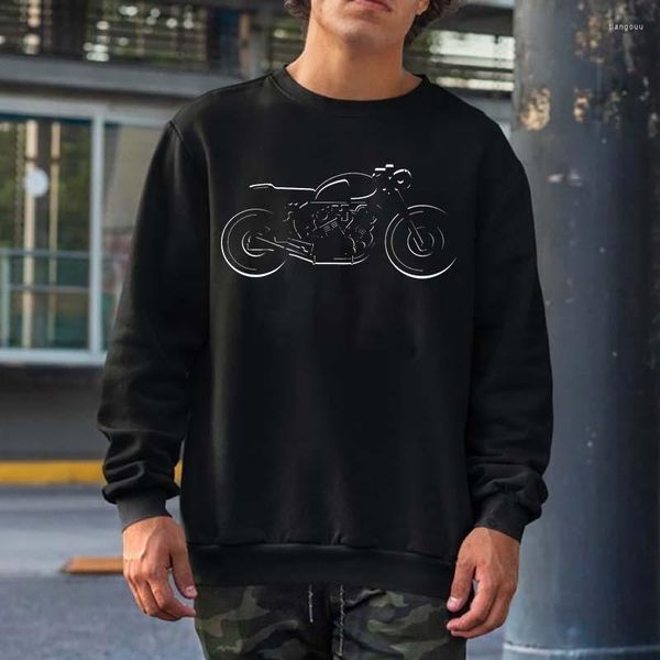 Felpe con cappuccio da uomo Design accattivante Felpe con grafica motociclistica Uomo Donna Streetwear Girocollo Top con cappuccio Autunno cotone