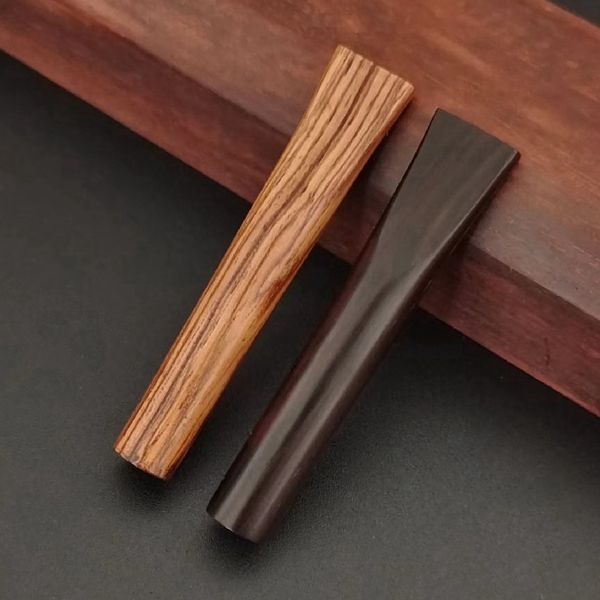 Mais novo mini cachimbos de madeira natural fumar preroll rolamento cigarro titular portátil inovador filtro handpipes bocal dicas de madeira tubo dhl