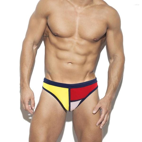 Pantaloncini da uomo WK114 Summer Beach Sexy Vita bassa Uomo Costumi da bagno Slip da bagno Bikini Piscina Gay Costumi da bagno Costumi da bagno