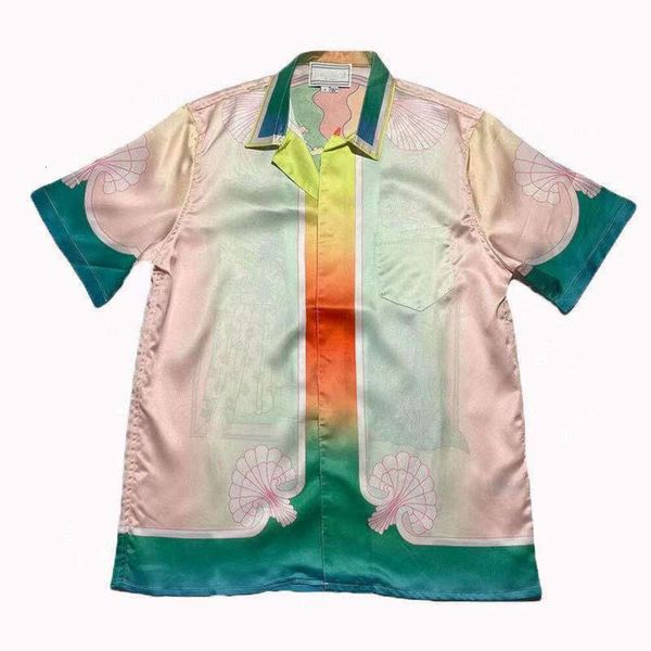 23 Camicia casual Casablanca Fanglue turismo tennis club Camicia hawaiana siciliana fiabe camicie hawaiane a maniche corte uomo e donna casablanc