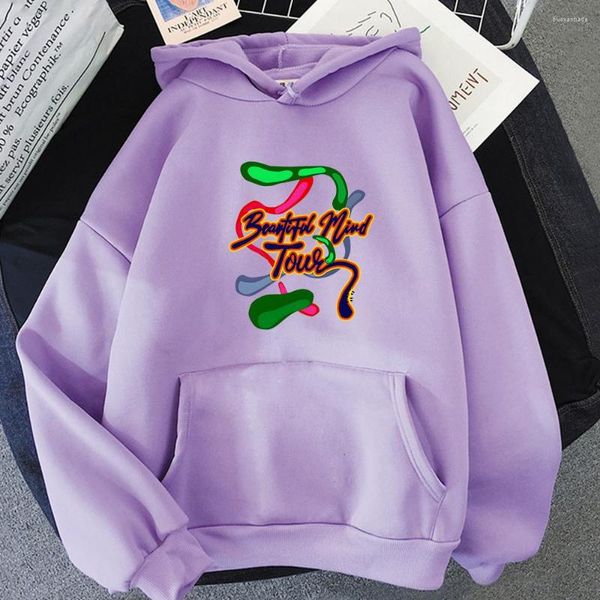 Erkek Hoodies Rod Wave Street Giyim Çok renkli retro mektup Erkek/Kadın Kore Desigh için Baskılı Sweatshirtler Uzun Kollu Polar hissi