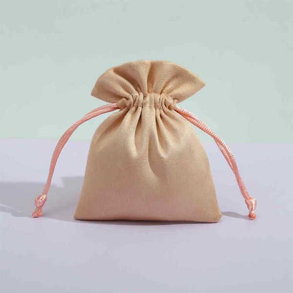 50 pz di Alta Qualità flanella di Stoccaggio Sacchetti di Velluto Perline Tè Caramelle Gioielli Organza Borsa Con Coulisse per Matrimonio Regalo Di Natale Sacchetti252K