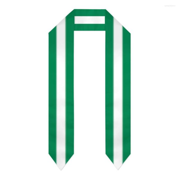 Schals Abschluss Schärpe Nigeria Flagge Schal Schal Stola Saphirblau mit Sternstreifen Bachelor Kleid Zubehör Band 180 14 cm