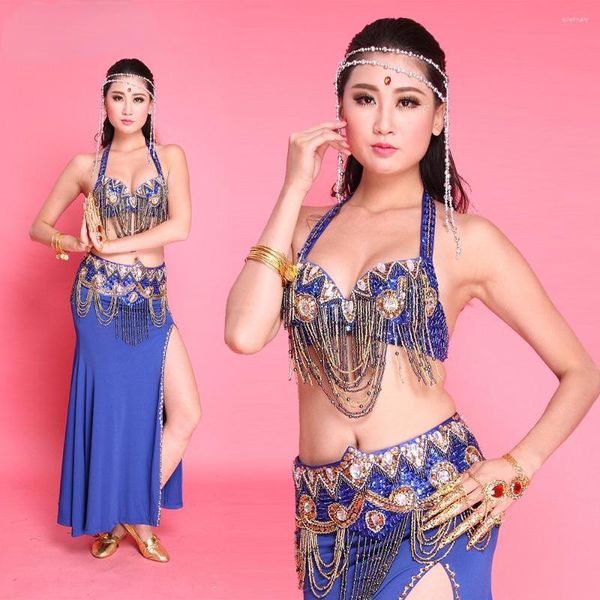 Palco desgaste mulher trajes de dança do ventre bollywood egípcio vestido senhora sexy oriental Bellydance saia