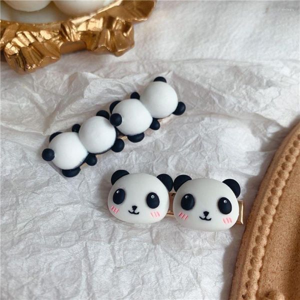 Acessórios de cabelo requintado criativo pequeno bonito headwear adorável estilo coreano clipe mulheres hairpin panda duckbill