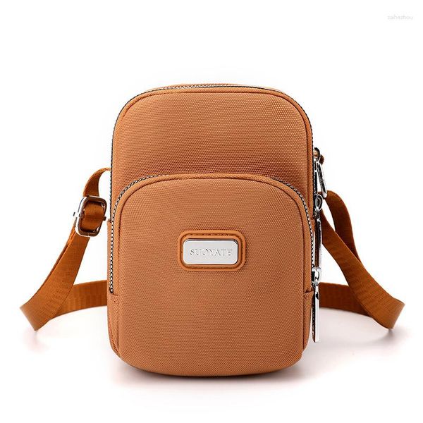 Abendtaschen Damen Handytasche Leichte Nylongewebe Schulter Vielseitig Outdoor Casual Crossbody Null Geldbörse für Frauen