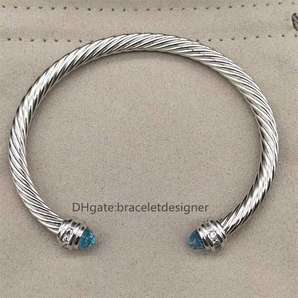 %90 Rabatt auf den Großhandel, Armreif, dick, 5 mm, Hochzeit, Dubai, stapelbar, Luxus für Frauen, Braut-Design, Kubikzircon, offene Armbänder, Party-Schmuck, verdrehtes Kabel WZYR