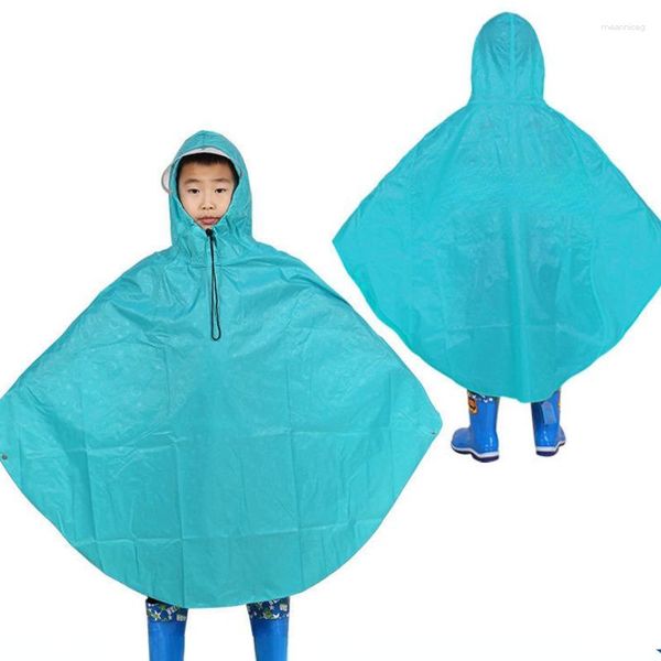 Raincoats multi cor crianças capa de chuva homens e meninas ao ar livre scooter elétrico portátil uma peça