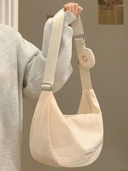 Marsupi Foufurieux Crossbody Top Zip Borsa a tracolla in tela di grandi dimensioni Borse a spalla da donna Hobo fatte a mano in nylon