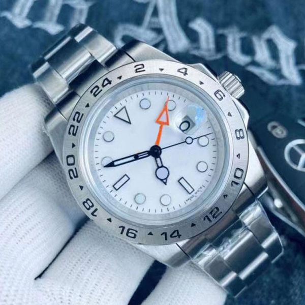 Relógios de boa qualidade para homem relógios mecânicos de enrolamento 41mm banda de aço à prova dwaterproof água relógios de pulso safira relógio luminoso negócios montre movimento relógio