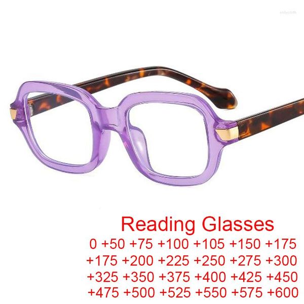 Óculos de sol moda polígono pequeno quadrado óculos de leitura mulheres retro rebites roxo óculos quadro uv400 na moda azul bloqueio de luz