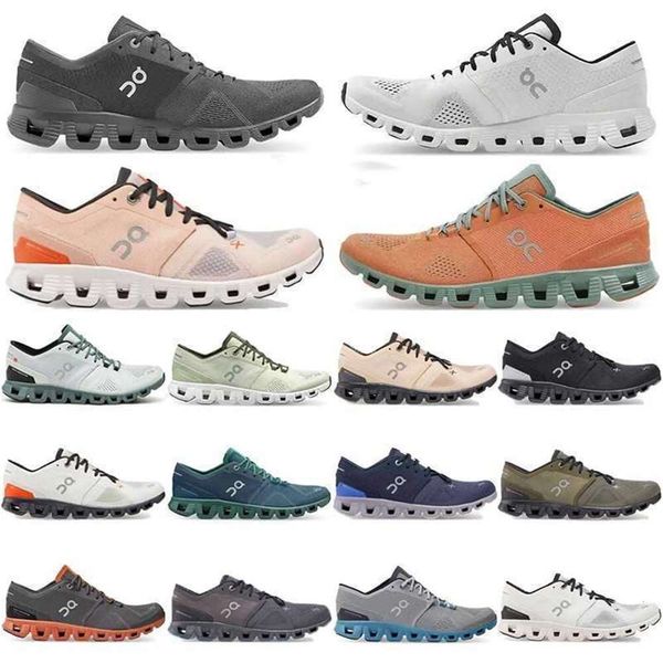 Scarpe da corsa firmate Cloud X Cloud per uomo e donna 0n Rose Sand Scarpe da ginnastica sportive leggere per allenamento svizzero e cross all'aperto