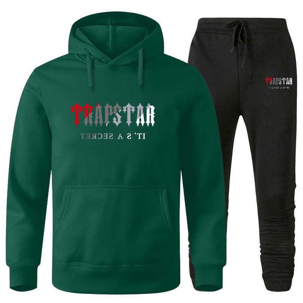 Maglione casual con cappuccio da uomo autunno e inverno TRAPSTAR maglione da uomo e da donna alla moda