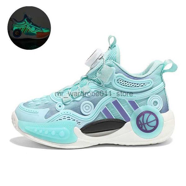 Athletic Outdoor Nuovo arrivo Scarpe da basket per bambini Scarpe sportive Moda Ragazzi illuminati Sneakers Bambini Training Tenis Scarpe da ginnastica antiscivolo Q231003