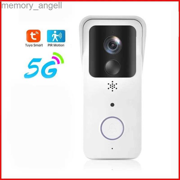 Дверные звонки T32 Smart Wireless Video Doorbell Водонепроницаемый двухдиапазонный домофон WIFI ночного видения 1080P YQ2301003