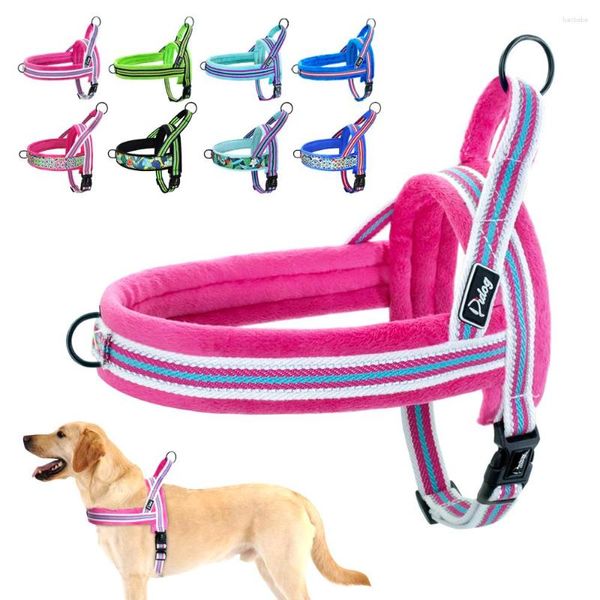 Coleiras de inverno para cães, colete acolchoado macio, sem tração, reflexivo, para animais de estimação, ajustável para cães pequenos, médios e grandes, touro