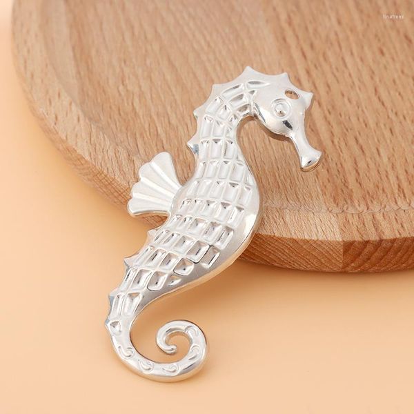 Kolye Kolye 6pcs/Lot Tibet Gümüş Seahorse Hipokampus Takılar DIY kolye takı için kolye Yapma Bulgu Aksesuarları