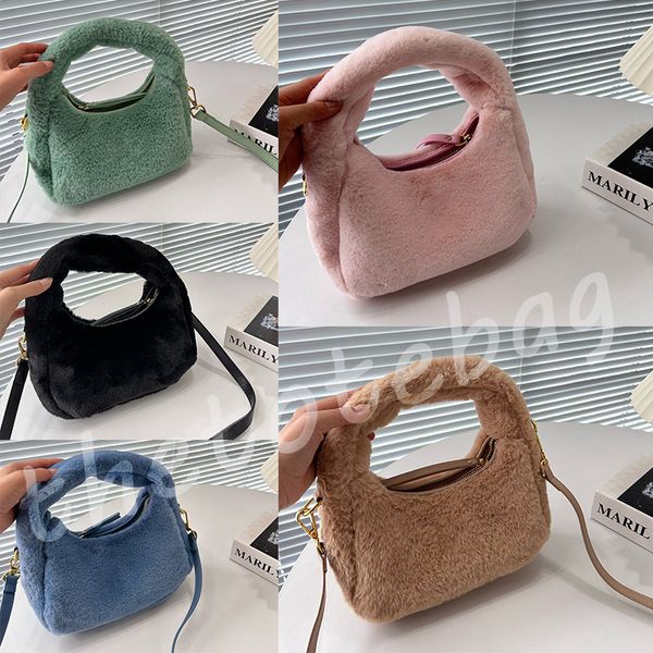 Designer Matelasse Borse invernali in peluche Borse vagabonde di lusso Borse da donna Borse a tracolla Frizione a tracolla Borse a tracolla in vera pelle Hobo Pochette Tote Borse sotto le ascelle