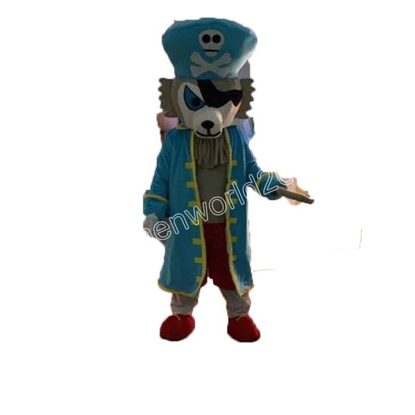 Costume da mascotte per prestazioni pirata Abiti da personaggio dei cartoni animati di alta qualità Abito unisex per adulti Abito da compleanno, Natale, Carnevale