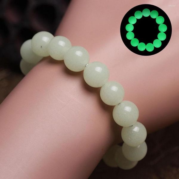 Bracciale con trasferimento di filo Pietra fluorescente Regali per coppie di moda Gocciolina luminosa con gelatina leggera