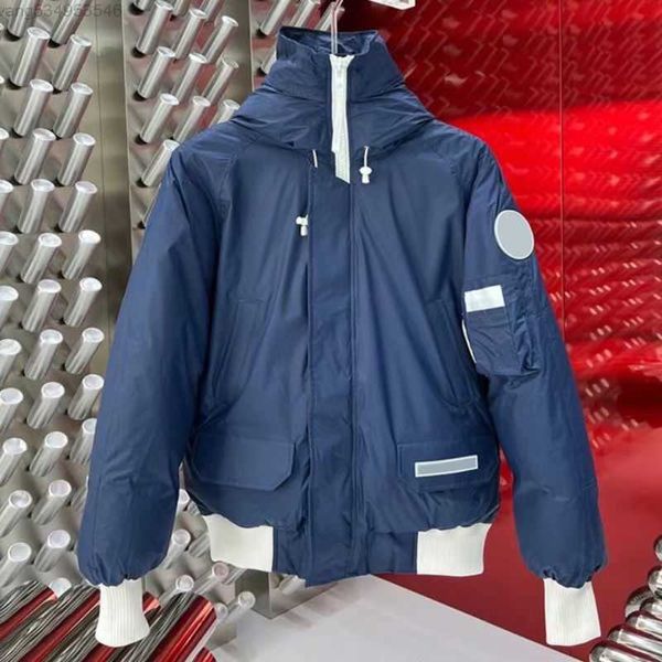 Parkas masculinas de alta qualidade Designers de marcas masculinas Parkas Winter Warm Glacier Synonymous Series Canadian Goose Down Jacekt Casual White Badge Parker Down72vb