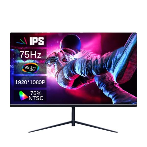 Bimawen 22 Polegada monitor 75hz ultra estreito computadores de escritório fhd 1920 1080 desktop pc display lcd tela ips painel plano vga