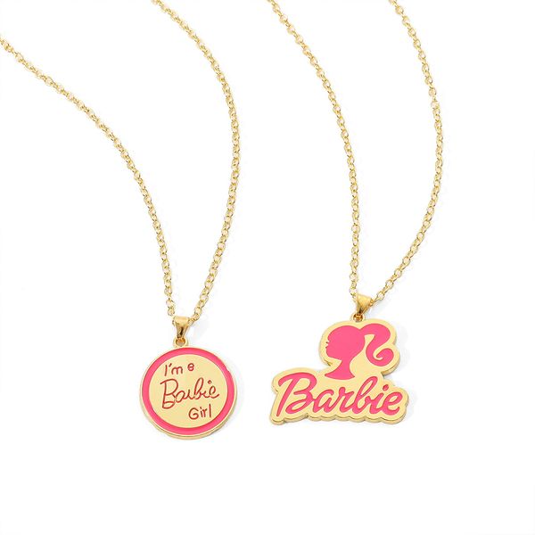 Ciondolo per collana della principessa Barbi, personaggio dei cartoni animati da donna, accessori moda regalo all'ingrosso di San Valentino 1870