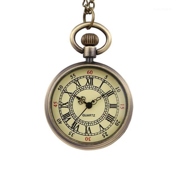NEUE reloj hombre Männer uhr Vintage Runde Zifferblatt Quarz Kleine Taschenuhr Klassische Römische Skala Tasche relogio masculino1184K
