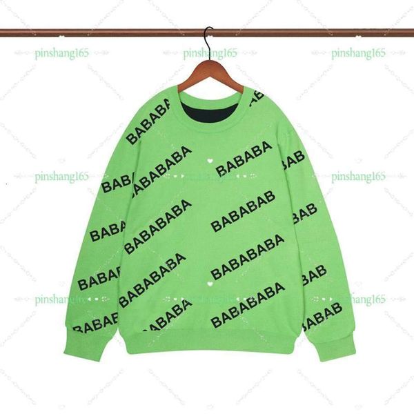 2022 Mens Womens Designer BA maglioni pullover da uomo con cappuccio maglione a maniche lunghe felpa ricamo maglieria uomo abbigliamento abbigliamento invernale # 129