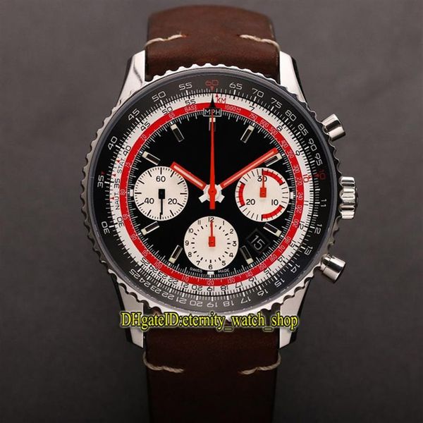 V9F Top B01 AB01211B1B1X2 Swissair Edição Especial ETA A7750 Cronógrafo Automático Mens Watch Rotação em dois sentidos Moldura Sport Stopwat229J