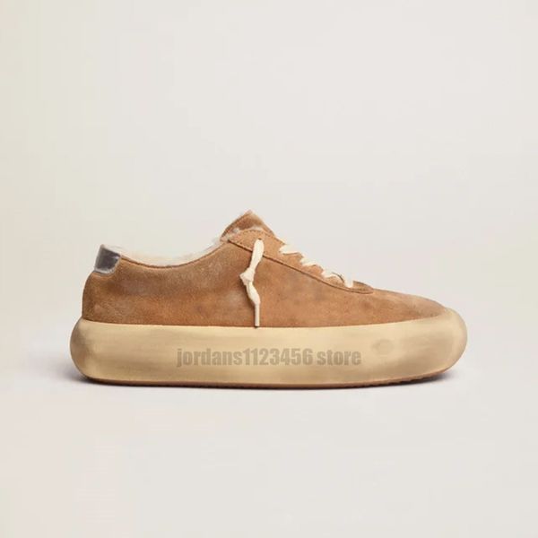 Scarpe casual scarpe da ginnastica firmate di marca italiana paillettes super star Peluche con suola spessa che fanno vecchie scarpe da pane retrò sporche e dorate