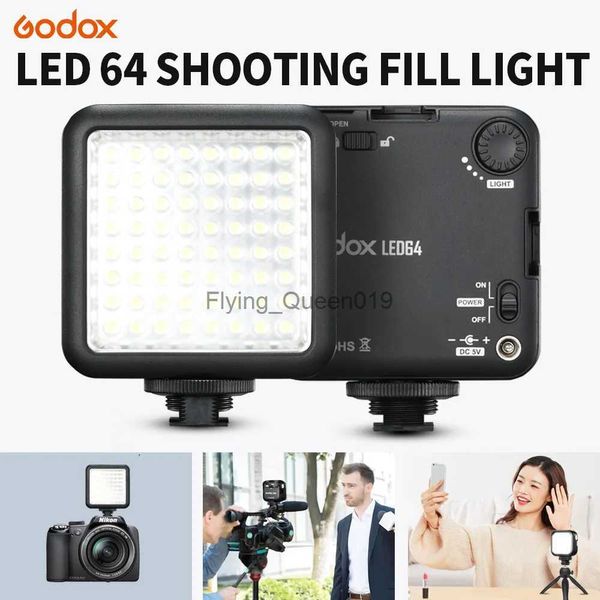 Blitzköpfe Godox LED-64 Licht Multi-Licht Freie Kombination Videolampe für Digitalkamera DSRL Camcorder DV YQ231005