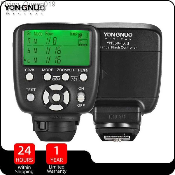 Testine Flash YONGNUO YN560-TX II 560TX Flash Wireless Trigger Flash Manuale Controller Trasmettitore per fotocamera DSLR YQ231004