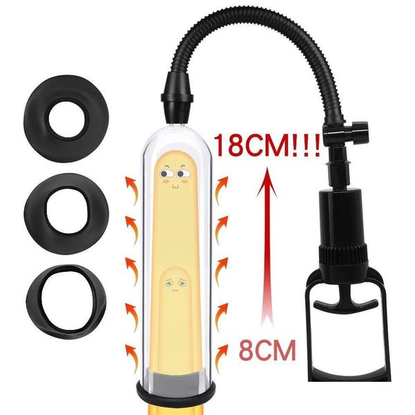 Другие предметы для массажа Ручной насос для пениса Игрушка для мужчин Увеличение вакуума Мужской мастурбатор Adt Extender Too Drop Delivery He Dhzgq