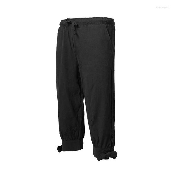 Pantaloni da uomo Casual Capri 2023 Primavera/Estate Allacciati Moda rinascimentale Taglie forti