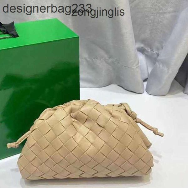 Designer Cloud Dumpling Woven Leather purple shoulder bag for Women - Hand 2023 Collection