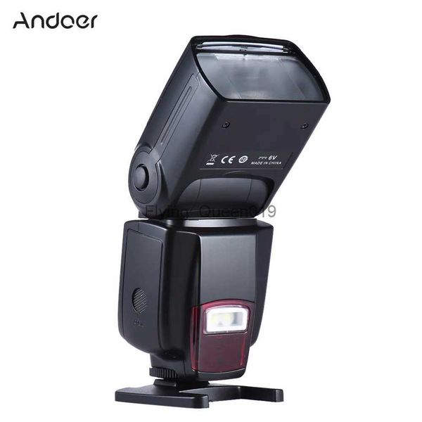 Flash Heads Andoer AD-560 Universal Flash Speedlite On-camera Flash GN50 com luz de preenchimento LED ajustável para câmeras Olympus DSLR YQ231003