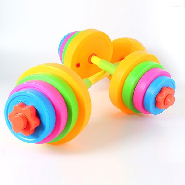 Halteres halteres crianças barbell equipamento de treino braço ferramenta treinamento meninos pesos pequenos mulheres ginásio brinquedo presente criança