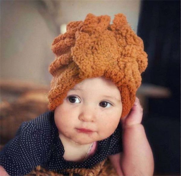 Cappello invernale per bambini Cappello indiano in lana di agnello per bambini con fiocco in velluto