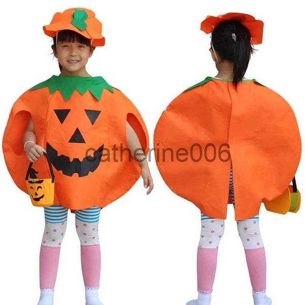 Besondere Anlässe Erwachsene Kinder Halloween Party Maskerade Show Niedlich Lustige Persönlichkeit Kürbis Kostüm Hut Tasche Jungen Mädchen Cosplay x1004