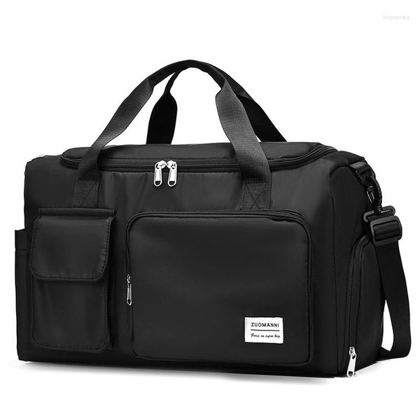 Duffel Bags 2023 Carry On Travel Bag Grande Capacidade Weekender Duffle Durante a Noite com Compartimento de Sapato Esportes Fitness para Mulheres