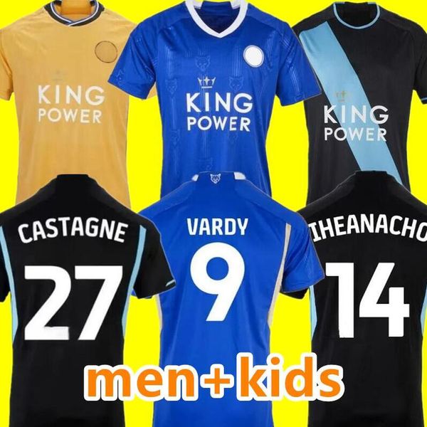 23/24 Leicester casa lontano maglie da calcio BARNES Tielemans VARDY MADDISON IHEANACHO AYOZE NDIDI DAKA LOOKMAN City Home Uniformi da calcio Uomo Kdis 2023 2024 3XL 4XL 888