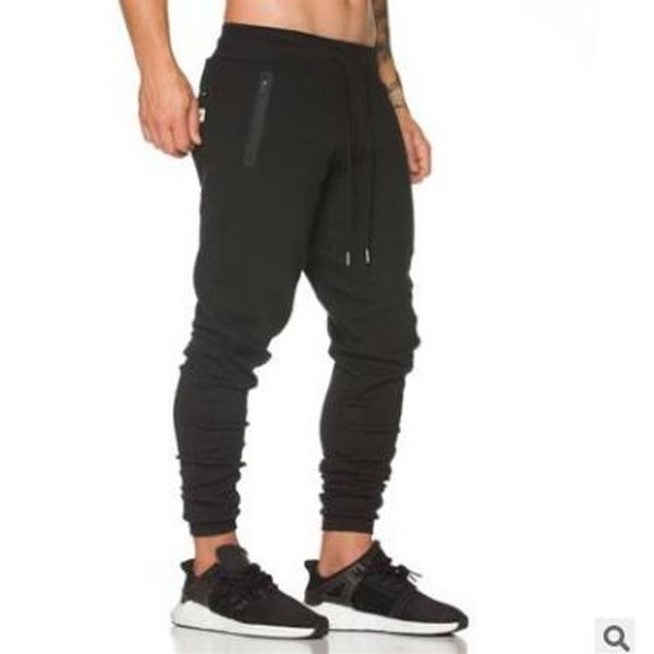 Nova tendência dos homens calças de ginástica casual elástico algodão dos homens calças de treino de fitness solto moletom camo jogger Pants2047