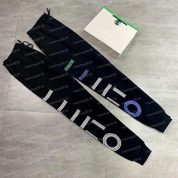 2021 Mens Jogging Pantaloni Autunno Uomo Sportswear Coulisse Casual Tuta Pantaloni sportivi Pantaloni Nero bianco designer Jogger Pants281c